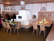 Het zelfbedieningspanoramarestaurant bij het bergstation Diedamskopf