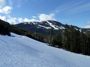 Uitzicht vanaf de Blackcomb Mountain op de Whistler Mountain
