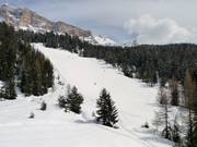 Brede afdaling bij Santa Croce