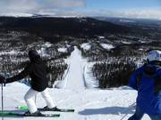 Start van de afdaling Chocken