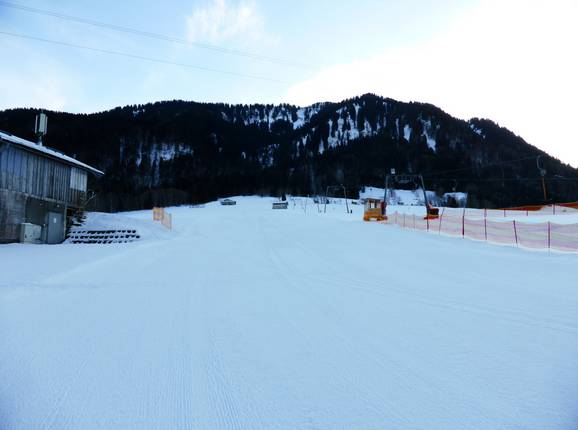 Lichte pistes bij de Grunholzlift