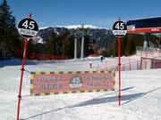 Start van een van de steilste pistes van Italië