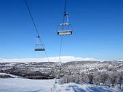 Fjällgårdsbanan - 4-persoons hogesnelheidsstoeltjeslift (koppelbaar)