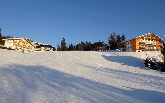 Hoogste dalstation in de regio Seefeld – skigebied Hinterfeld – Mösern (Telfs)