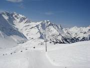 Afdalingen bij het Auenfeld in Schröcken