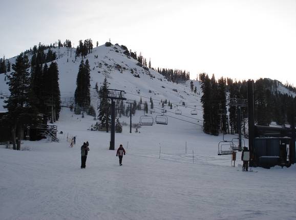 Makkelijke pistes bij Nob Hill