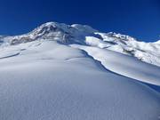 Uitzicht op de variantenafdaling Nidla