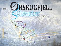 Pistekaart Ørskogfjell Skisenter