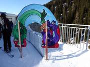 Leuke kinderingang bij de Gaislochbahn