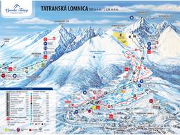 Pistekaart Tatranská Lomnica