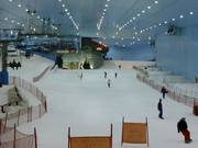 Blauwe piste in het onderste gedeelte