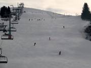 Piste bij de achterskilift in Les Crosets