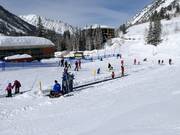 Oefenterrein Chickadee met transportband