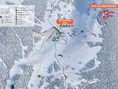 Pistekaart Menthières