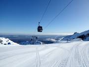 Start van de skidag in Whakapapa