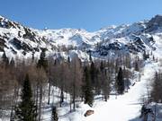 Uitzicht vanaf de Zadnji Vogel naar de Šija