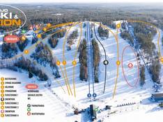 Pistekaart MeriTeijo Ski