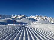 Vers geprepareerde piste bij de Pizol