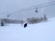 Poedersneeuw bij de stoeltjeslift Super Condor Express