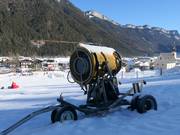 Sneeuwkanonnen in de Hausbergarena
