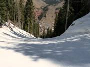 Zware afdaling Mine Shaft