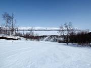 Gemakkelijke piste in het onderste gedeelte