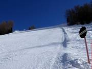 Zwarte piste-markering