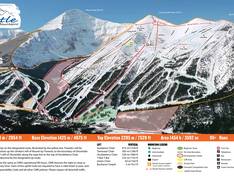 Pistekaart Castle Mountain