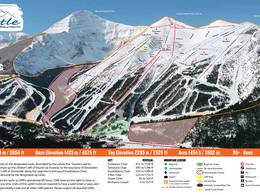 Pistekaart Castle Mountain