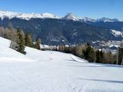 Brede pistes domineren in het skigebied Val Comelico