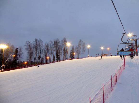 Gemakkelijke piste bij de stoeltjeslift