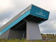 De skihal van buiten