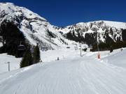 Gemakkelijke piste bij de Thanellerbahn