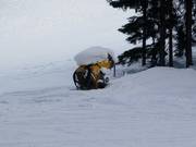 Sneeuwkanon in de Hausbergarena