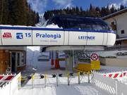 Pralongiá - 6-persoons hogesnelheidsstoeltjeslift (koppelbaar)
