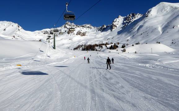 Skigebieden voor beginners in de Valcamonica (Valle Camonica) – Beginners Ponte di Legno/​Tonale/​Presena-gletsjer/​Temù (Pontedilegno-Tonale)