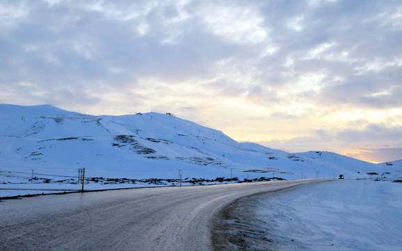 Zuid-Eiland: bereikbaarheid van en parkeermogelijkheden bij de skigebieden – Bereikbaarheid, parkeren Bláfjöll