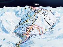 Pistekaart Palandöken (Ejder 3200 World Ski Center)