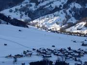 Uitzicht op Au en de Grunholzlift