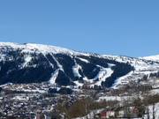 Uitzicht op de pistes in het Voss Resort