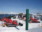 Servicestation voor pistevoertuigen op Whistler Mountain