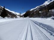 Langlaufloipe in het Lötschental