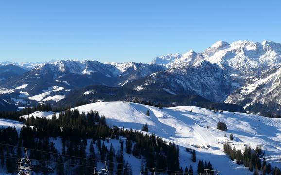 Dachstein-Salzkammergut: Grootte van de skigebieden – Grootte Dachstein West – Gosau/Russbach/Annaberg