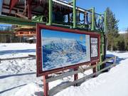 Pistekaart bij een van de dalstations