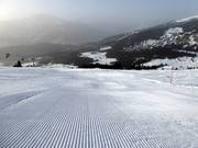 Perfect geprepareerde piste in Flims