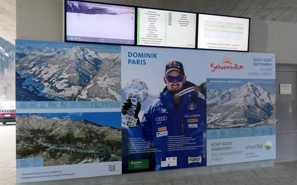 Ultental: oriëntatie in skigebieden – Oriëntatie Schwemmalm