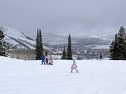 Makkelijke piste bij de stoeltjeslift Crescent Express