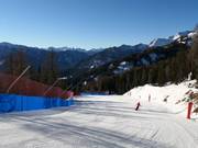 Dalafdaling Thöni naar Vigo di Fassa