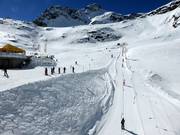 Beginnersgebied bij het middenstation