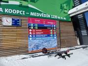 Pistebewegwijzering in het skigebied Spindlermühle